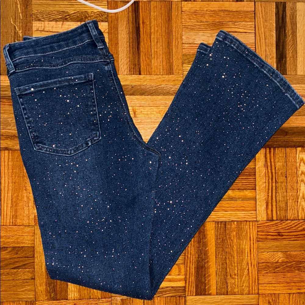 Forever 21 Dark Blue Rhinestone Bootcut - Picture 8 of 10